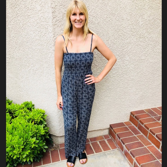 boho wide leg jumpsuit